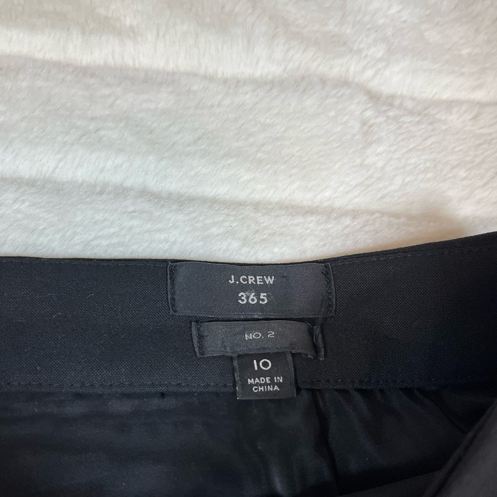 J. Crew No. 2 Womens 365 Black Preppy Size 10 Classic Fall Office Workwear Skirt